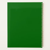Emerald Green Custom Name Notebook – Fresh & Elega プランナー手帳 (裏面)