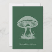 Emerald Green Enchanted Forest Wedding 招待状 (裏面)