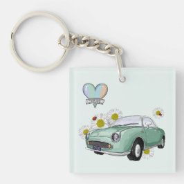 Emerald Green Figaro key chain キーホルダー