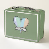 Emerald Green Figaro lunch box メタルランチボックス (裏面)