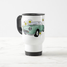 Emerald Green Figaro mug - reisbeker トラベルマグ