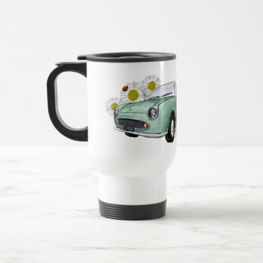 Emerald Green Figaro mug - reisbeker トラベルマグ (左)