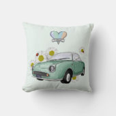 Emerald Green Figaro pillow クッション (正面)