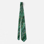 Emerald Green Gold Glitter Neck Tie ネクタイ (裏面)
