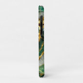 Emerald Green Gold Marble Metallic Luxury Geode Case-Mate iPhoneケース (裏面/左)