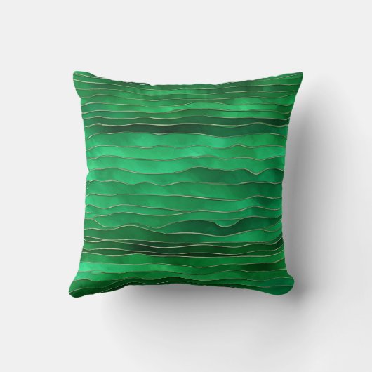 Emerald Green in the Air AI art  クッション (裏面)
