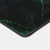 Emerald Green Lightning Marble Mouse Pad デスクマット (コーナー)