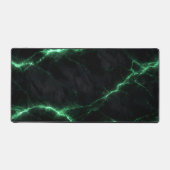 Emerald Green Lightning Marble Mouse Pad デスクマット (正面)