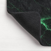 Emerald Green Lightning Marble Mouse Pad マウスパッド (コーナー)
