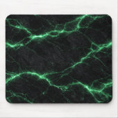 Emerald Green Lightning Marble Mouse Pad マウスパッド (正面)