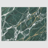 Emerald Green Marble Elegant Gold Gift Packaging 薄葉紙 (正面)