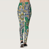 Emerald Green Paisley Leggings レギンス (裏面)