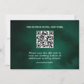 Emerald Green | Photo QR Save Date セーブザデート (裏面)