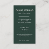 Emerald Green Photo Real Estate Realtor 名刺 (裏面)