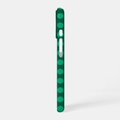 Emerald Green Polka Dots iPhone 16ケース (左側面)