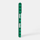 Emerald Green Polka Dots iPhone 16ケース (右側面)