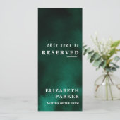 Emerald Green Reserved Seating Wedding 招待状 (スタンド正面)