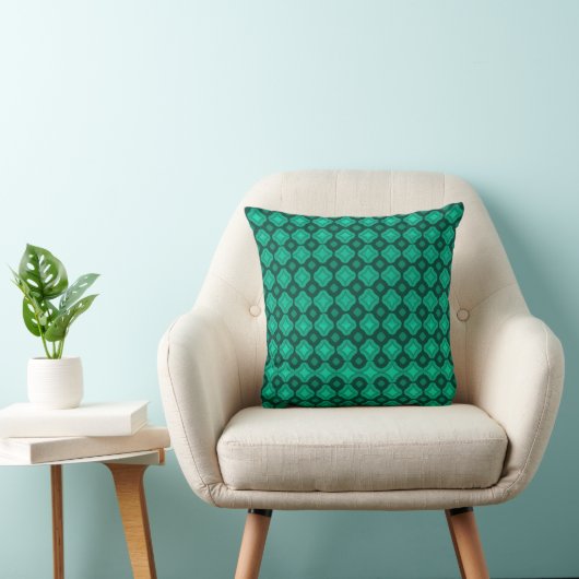 Emerald Green Throw Pillow クッション (椅子)