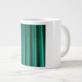 Emerald Green Velvet Drapes Opulent Jewel Tones  ジャンボコーヒーマグカップ (正面右)