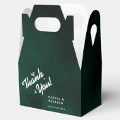 Emerald Green Wedding Thank You  フェイバーボックス (オープン)