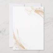 Emerald Green & White Rose Floral Budget Wedding 招待状 (裏面)