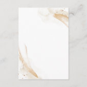 Emerald Green & White Rose Floral Wedding Details エンクロージャーカード (裏面)