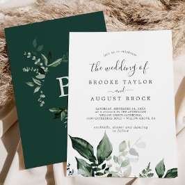 Emerald Greenery The Wedding Of 招待状