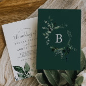 Emerald Greenery The Wedding Of 招待状
