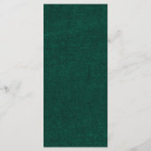 Emerald Greenery Vintage Botanical Wedding メニュー (裏面)