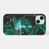 “Emerald Island Beetle – Nature Art iPhone 15ケース (裏面横)