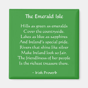 Emerald Isleのアイルランドの諺の磁石 マグネット