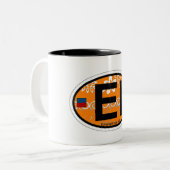 Emerald Isle。 ツートーンマグカップ (正面左)