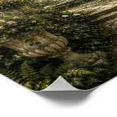 Emerald Ivy Conservatory Vintage Botanical Wall ポスター (角)
