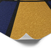 Emerald Jazz Diva Poster Green and Gold Music Art ポスター (角)