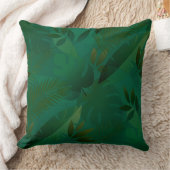 Emerald Jungle Exotic Mystic Tropical Leaves クッション (ブランケット)