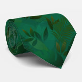 Emerald Jungle Exotic Mystic Tropical Leaves ネクタイ (ロール)