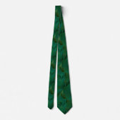 Emerald Jungle Exotic Mystic Tropical Leaves ネクタイ (裏面)