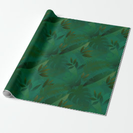 Emerald Jungle Exotic Mystic Tropical Leaves  ラッピングペーパー