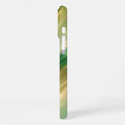 Emerald Luxe Holographic Gradient Phone Case iPhoneケース (左側面)