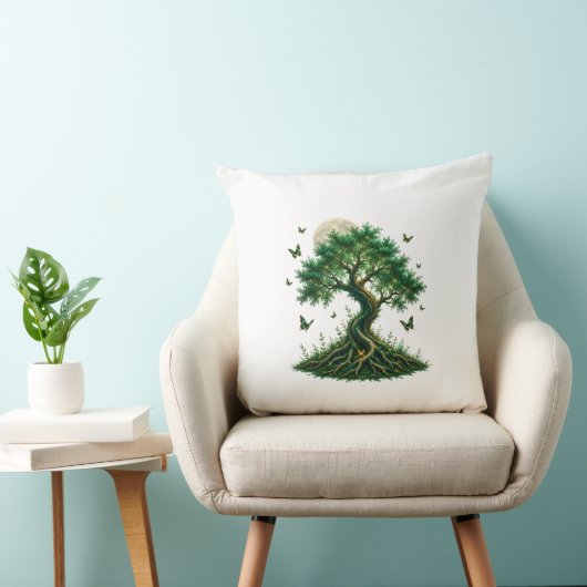 emerald magic tree latte mug クッション (椅子)