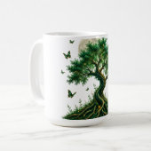 emerald magic tree latte mug コーヒーマグカップ (正面左)