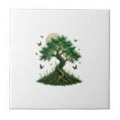 emerald magic tree latte mug タイル (正面)