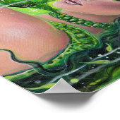 Emerald mermaid art by Renee L. Lavoie ポスター (角)
