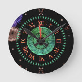 Emerald Midnight Clock ラウンド壁時計 (正面)