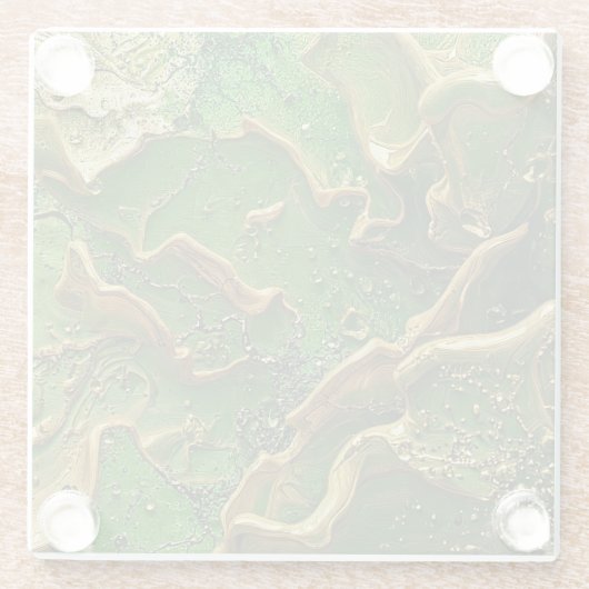 Emerald Motion ガラスコースター (裏面)