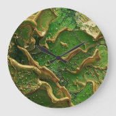 Emerald Motion ラージ壁時計 (正面)