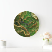 Emerald Motion ラージ壁時計 (ホーム)