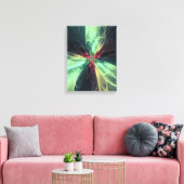 Emerald Plasma Energy Fractal Art キャンバスプリント (インサイチュ (リビング))