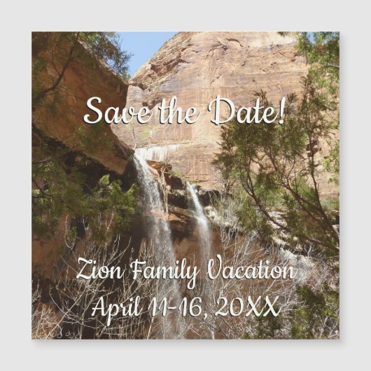 Emerald Pool Falls I from Zion National Park (正面)