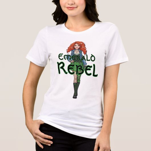 Emerald Rebel トライブレンドTシャツ (正面)